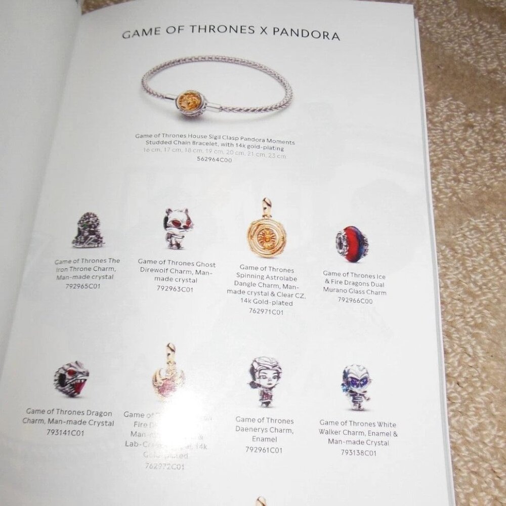 PANDORA Catalog Autumn Winter 2024 Disney Marvel Game Of Thrones charm EXCELLENT - Picture 4 of 6